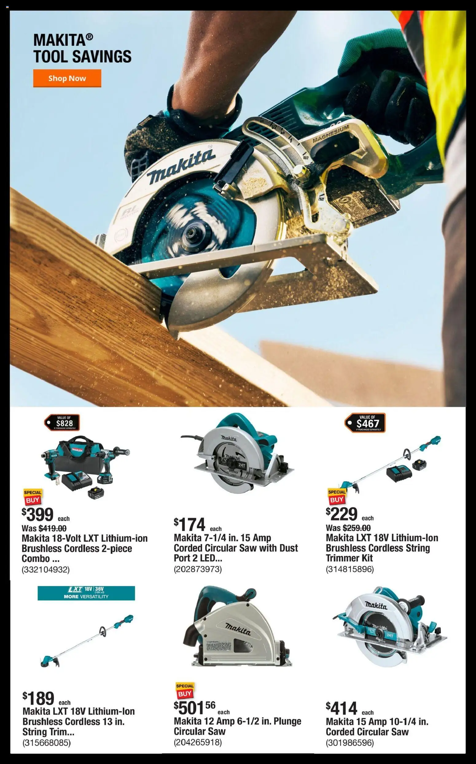 Home Depot Shop Pro Ad - CA - valid from 04.05.2026 | Page: 3 | Products: Trimmer, Magnesium, Saw, Trim