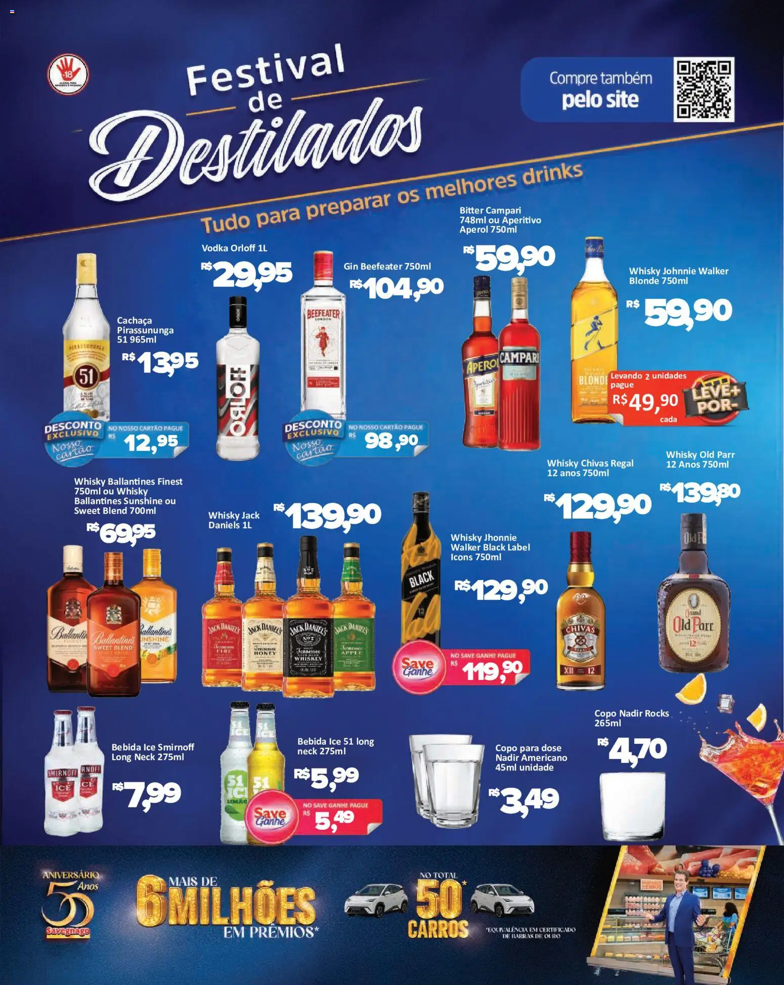 Savegnago Folheto - válido de 12/08/2026 | Página: 6 | Produtos: Aperol, Gin, Bebida, Campari