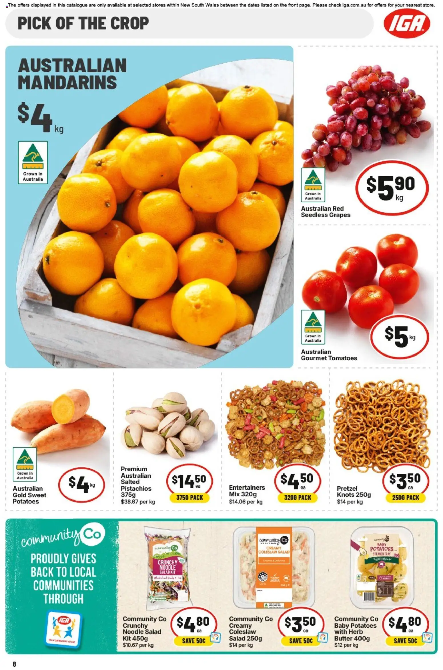 IGA catalogue - valid from 20.05.2026 | Page: 9 | Products: Butter, Herb, Tomatoes, Salad