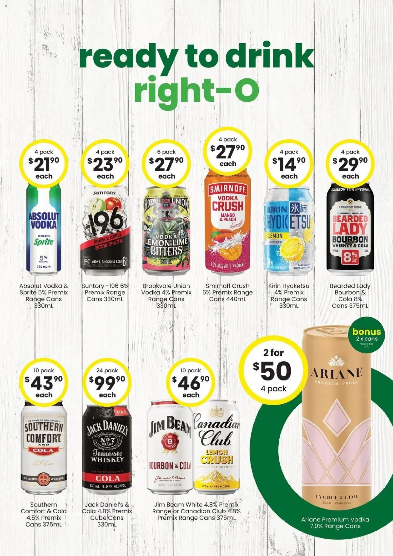 The Bottle-O - Good Value Booze, For Good Value People. QLD 10/08 - 10/08/2026 > weekly / monthly specials | Page: 5 | Products: Fur, Absolut Vodka, Lemon, Peach