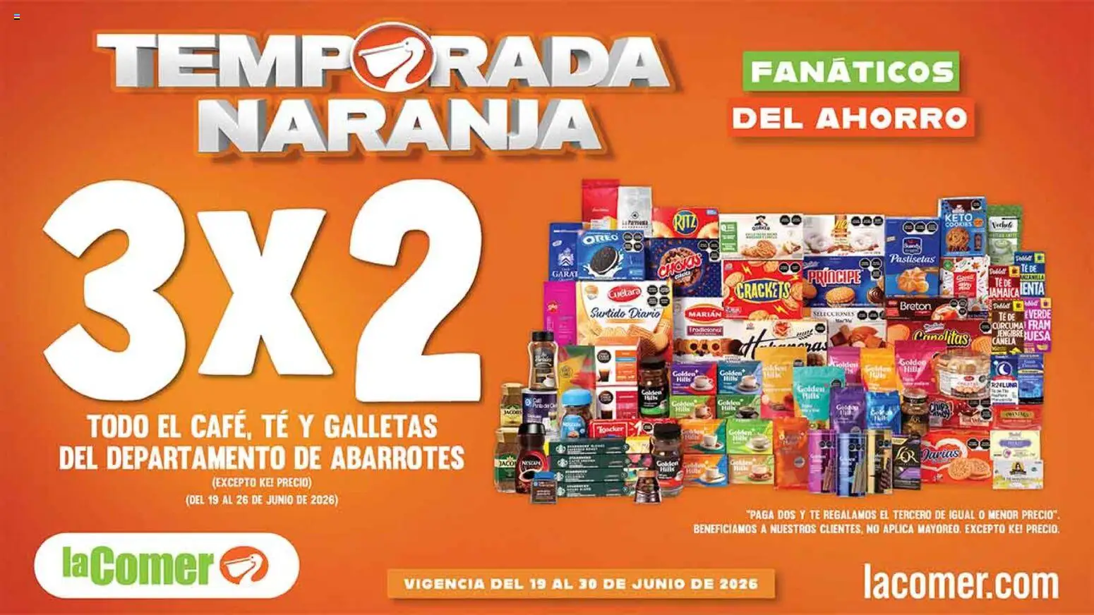 Nuevas ofertas de La Comer válidas en toda la República Mexicana desde el 19.06.2026. ¡Encuentra las mejores ofertas en La Comer folleto! | Página: 1