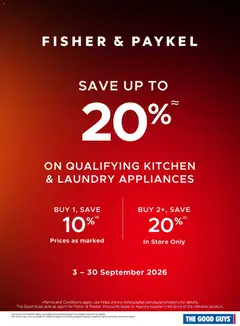 Preview of The Good Guys Fisher & Paykel - valid from 03/09/2026