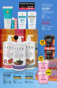 Leonisa catálogo aniversario leonisa -  Vista previa de la revista de la tienda Leonisa valido desde el 25/06/2026 | Página: 12 | Productos: Crema, Protector solar, Desodorante, Aceite