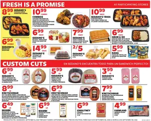Preview of Sedano's weekly ads valid from 09/16/2026 | Page: 4 | Products: Spread, Turkey, Pork, Beef
