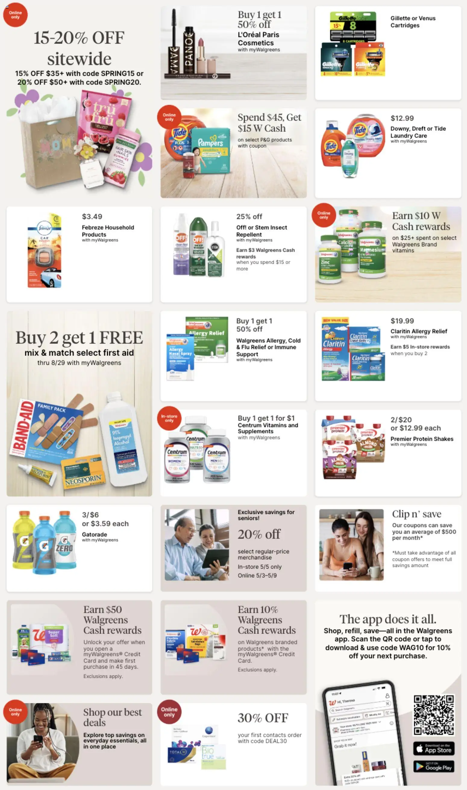 Walgreens Weekly Ad - valid from 03.05.2026 | Page: 2 | Products: Magnesium, Zinc, Clip, Milk