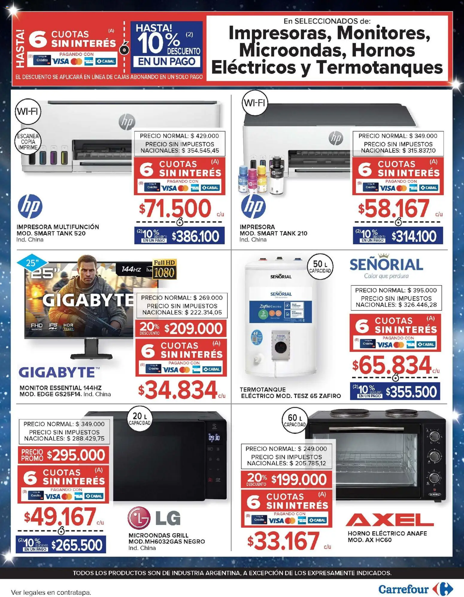 Carrefour - Carrefour Hiper │ válido desde el 01/09/2026 | Página: 31 | Productos: Monitor, Anafe, Horno, Horno eléctrico