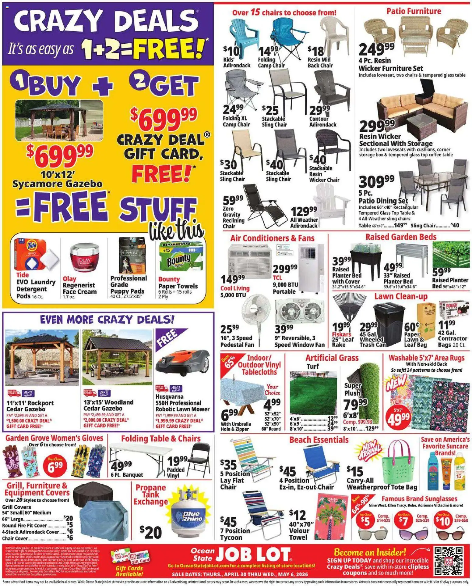 Ocean State Job Lot Weekly Ad - valid from 30.04.2026 | Page: 2 | Products: Coffee table, Table, Coffee, Gloves