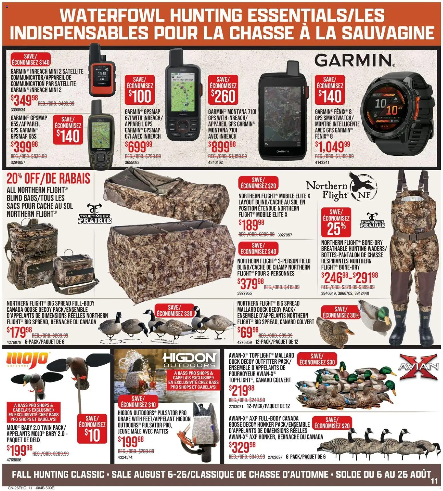 Cabelas flyer valid from Aug 6, 2026 | Page: 11 | Products: Satellite