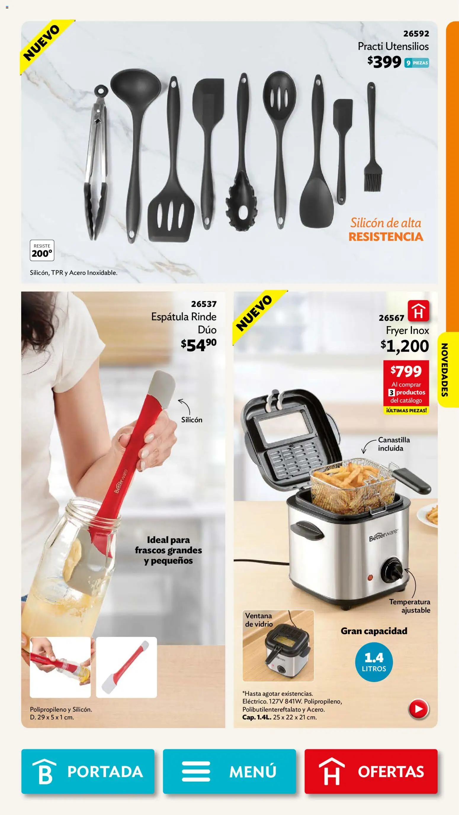 Nuevas ofertas de Betterware válidas en toda la República Mexicana desde el 28/09/2026. ¡Encuentra las mejores ofertas en Betterware campaña 10 2026! | Página: 27
