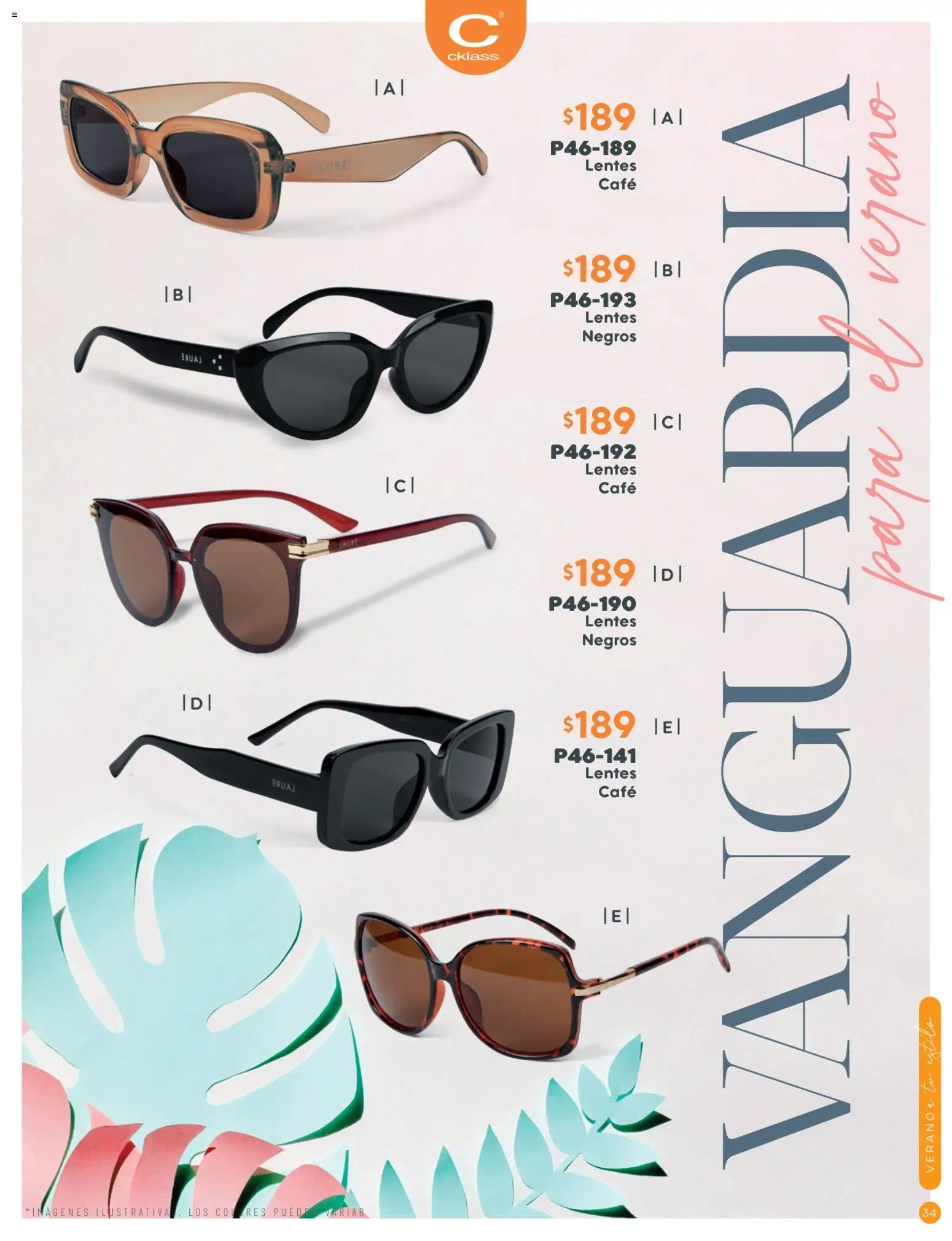 Nuevas ofertas de Cklass válidas en toda la República Mexicana desde el 02/07/2026. ¡Encuentra las mejores ofertas en Cklass catálogo Verano WE & Home! | Página: 35 | Productos: Lentes, Café, Res