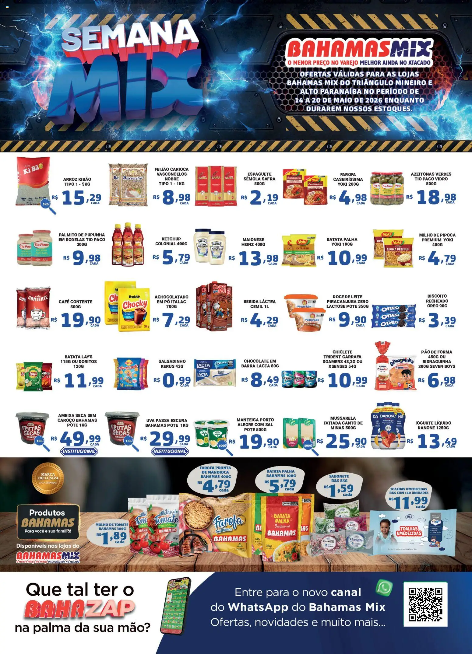 Bahamas Mix Folheto - válido de 14.05.2026 | Página: 1 | Produtos: Azeitonas, Feijão, Molho de tomate, Batata palha