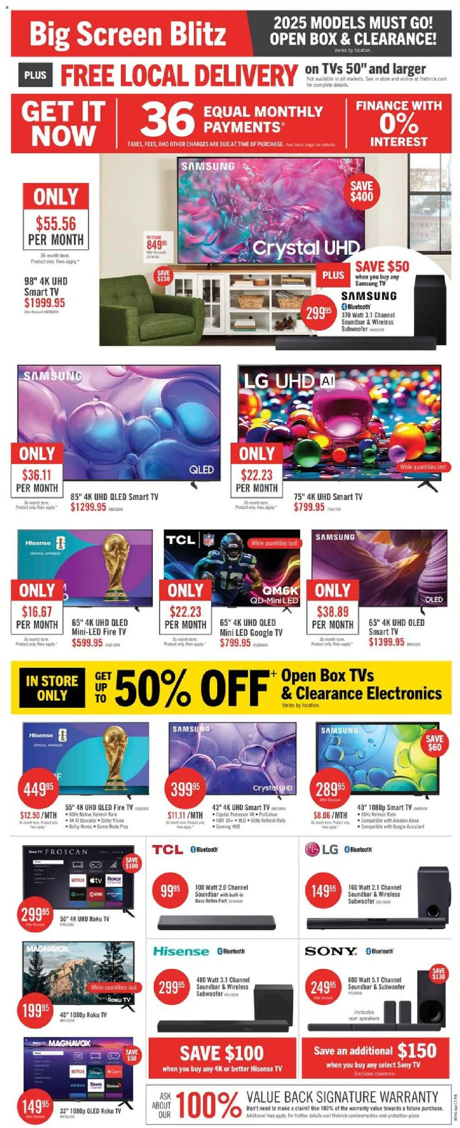 The Brick flyer valid from 17.04.2026 | Page: 10 | Products: Tv, Box