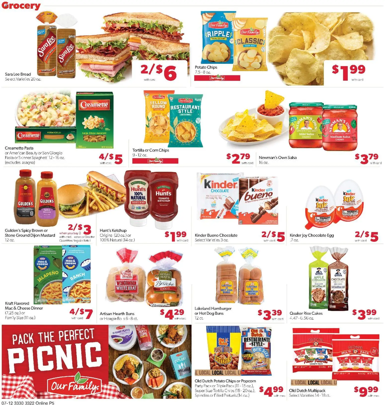 Family Fare Weekly Ad - MN - valid from 07/12/2026 | Page: 9 | Products: Corn, Cheese, Bread, Ketchup
