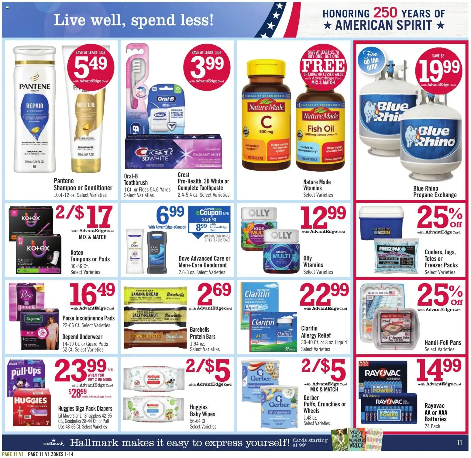Price Chopper Weekly Ad - valid from 08/16/2026 | Page: 11 | Products: Diapers, Oil, Incontinence pads, Fish