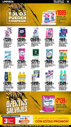 Vista previa Yaguar catálogo válido desde el 03/08/2026 | Página: 16 | Productos: Polvo, Detergente, Ropa, Pan