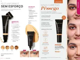 Mary Kay - Catálogo Junho 2026 - Pré-Visualização do folheto da loja Mary Kay, válido de 01.06.2026 | Página: 5 | Produtos: Pêssego, Maquiagem, Corretivo, Base