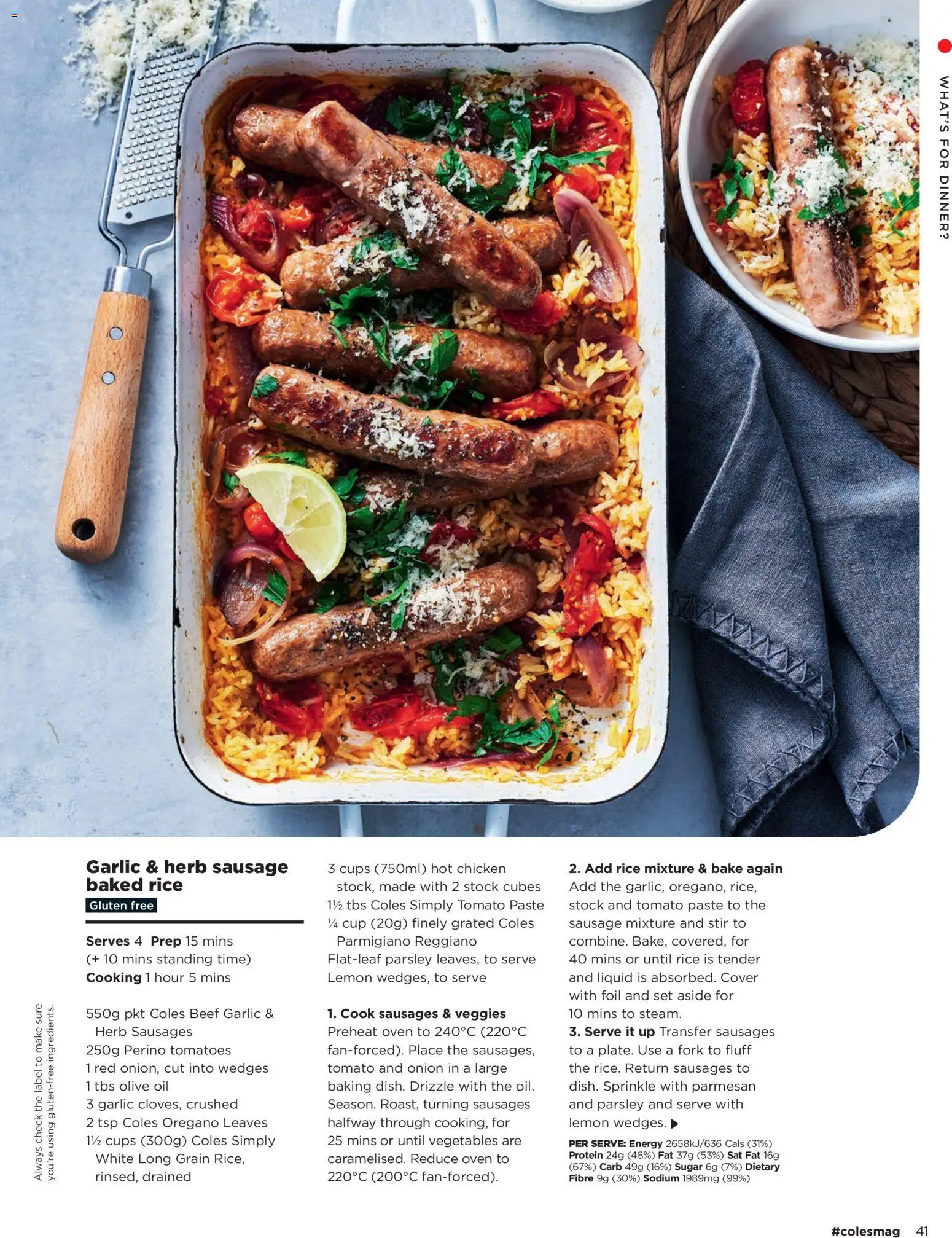 Coles catalogue - valid from 01/09/2026 | Page: 41 | Products: Tomatoes, Beef, Oregano, Oven
