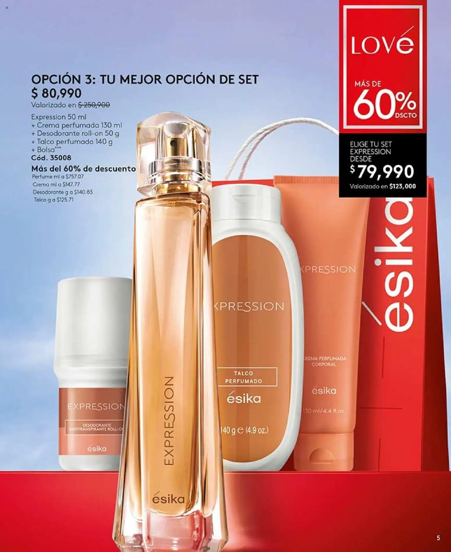 Ésika revista - valida desde el 28/08/2026 | Página: 5 | Productos: Crema, Bolsa, Perfume, Antitranspirante