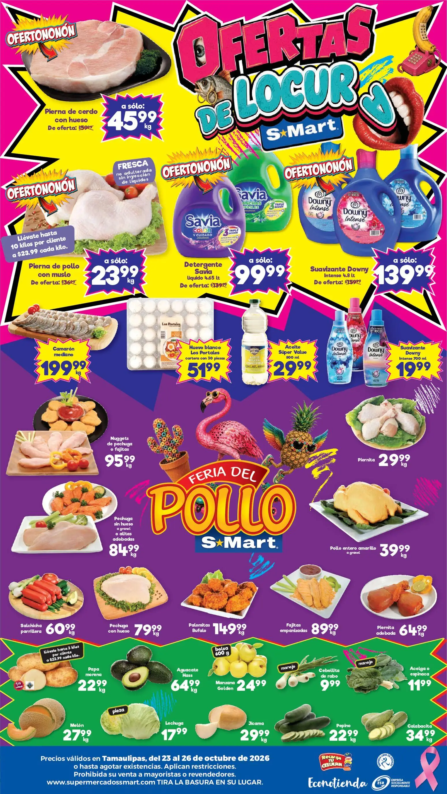 Nuevas ofertas de S-Mart válidas en toda la República Mexicana desde el 23/10/2026. ¡Encuentra las mejores ofertas en S-Mart folleto Matamoros, Nuevo Laredo, Reynosa! | Página: 2