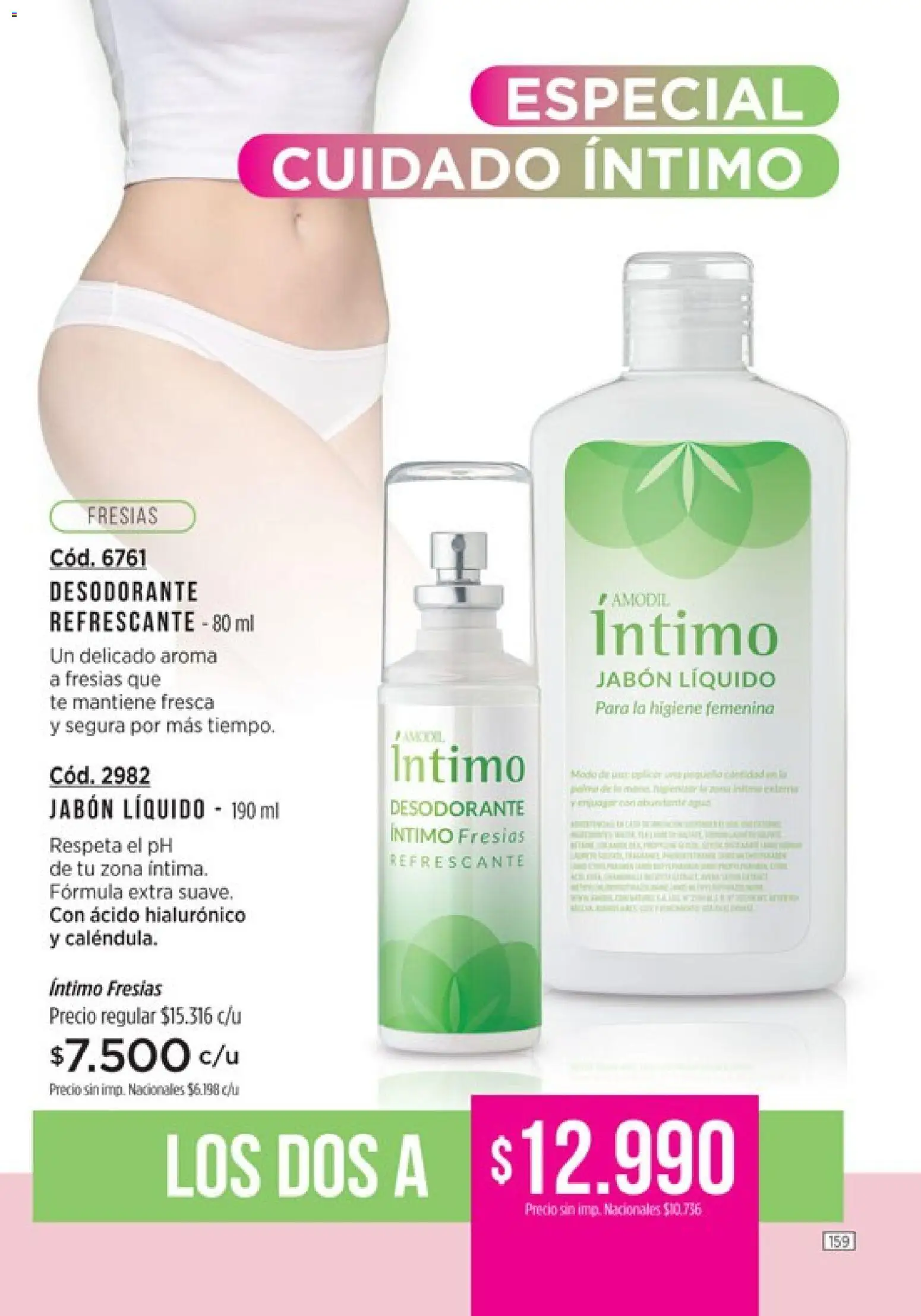 Catálogo Amodil Campaña 15 │ válido desde el 26/08/2026 | Página: 159 | Productos: Jabón líquido, Jabón, Desodorante, Té