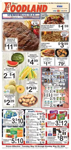 Preview of Foodland weekly ads valid from 19.05.2026