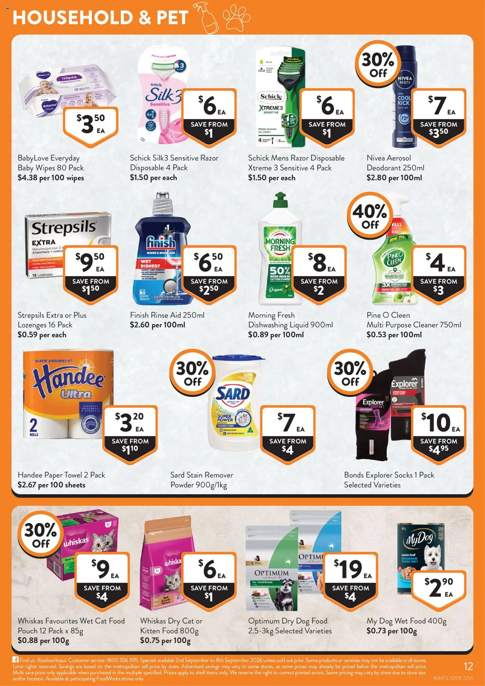 Foodworks catalogue - valid from 02/09/2026 | Page: 12 | Products: Cleaner, Stain remover, Turkey, Dishes
