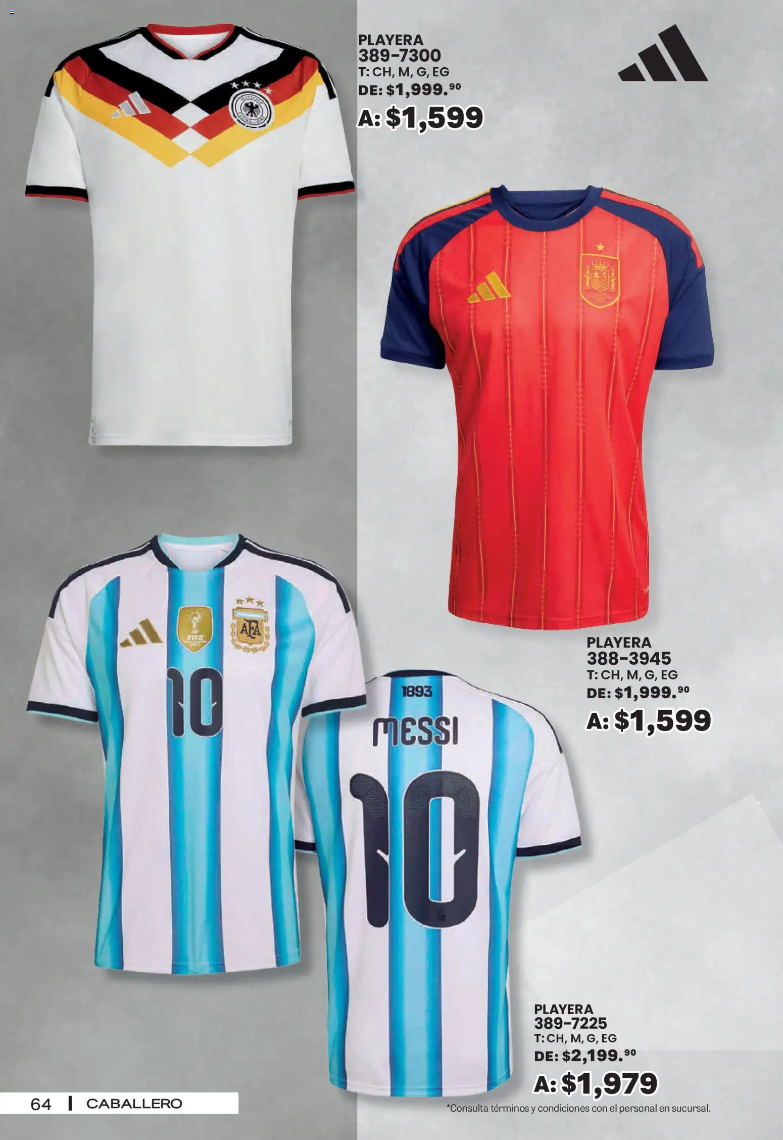 Nuevas ofertas de Andrea válidas en toda la República Mexicana desde el 30/08/2026. ¡Encuentra las mejores ofertas en Andrea - SPORT DAYS! | Página: 64 | Productos: Playera