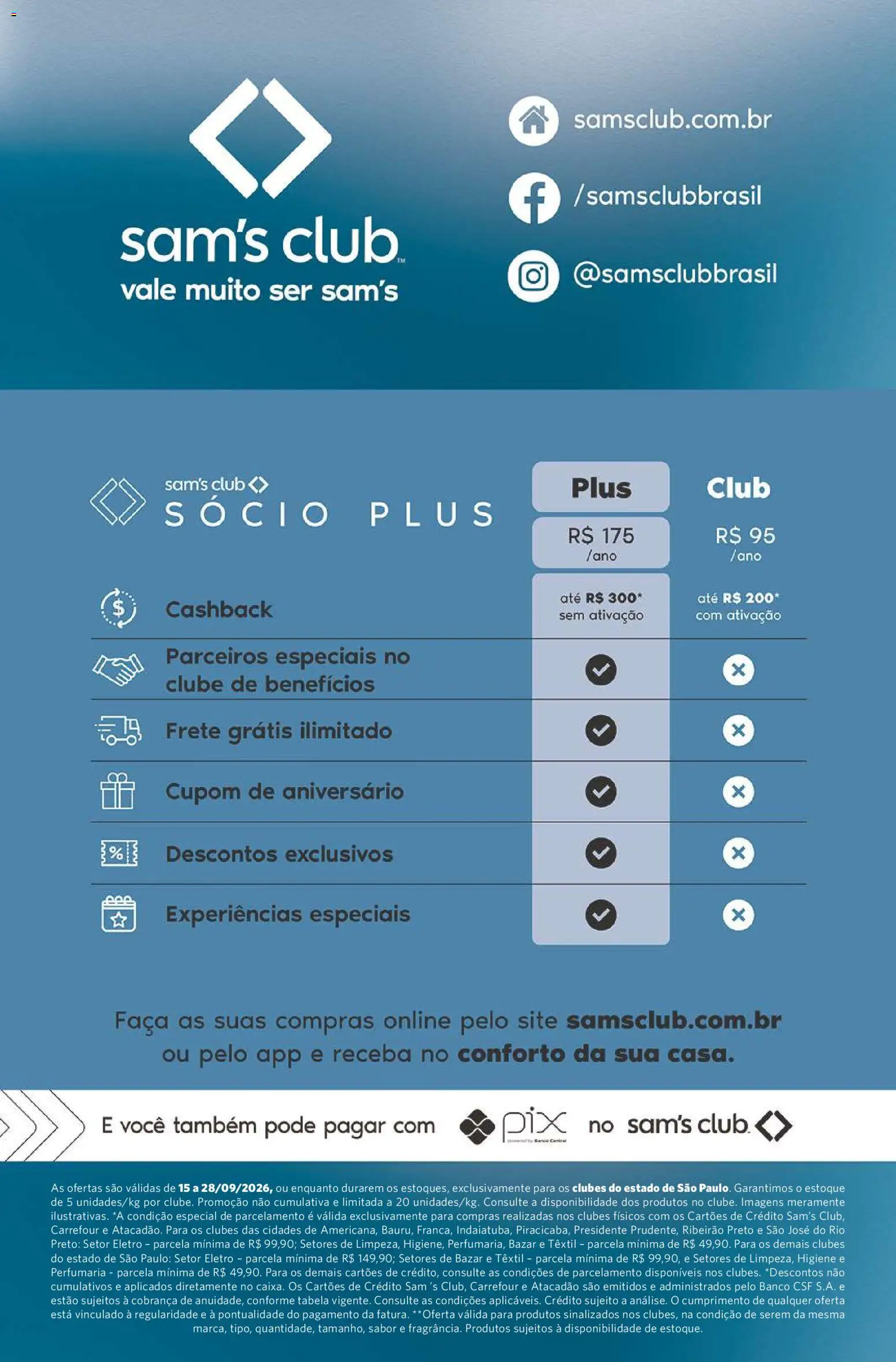 Sam's Club Folheto - válido de 15/09/2026 | Página: 15 | Produtos: Banco, Faca