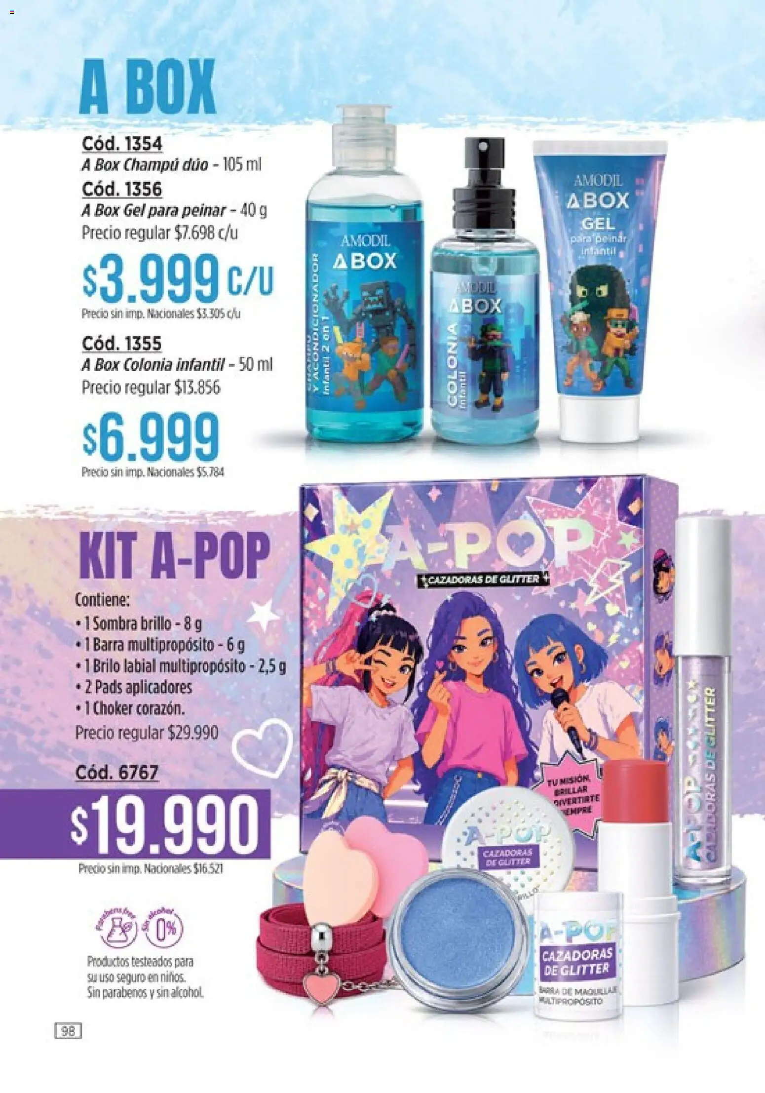 Catálogo Amodil Campaña 12 │ válido desde el 30/06/2026 | Página: 98 | Productos: Sombra, Champú, Brillo, Glitter