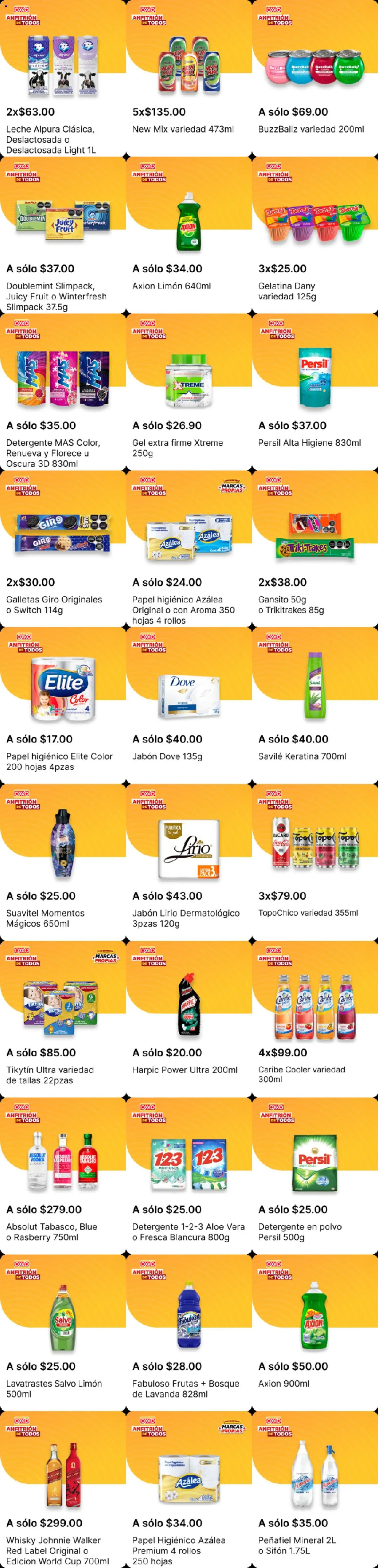 Nuevas ofertas de OXXO válidas en toda la República Mexicana desde el 21.05.2026. ¡Encuentra las mejores ofertas en OXXO folleto! | Página: 5 | Productos: Gelatina, Papel higiénico, Whisky, Jabón