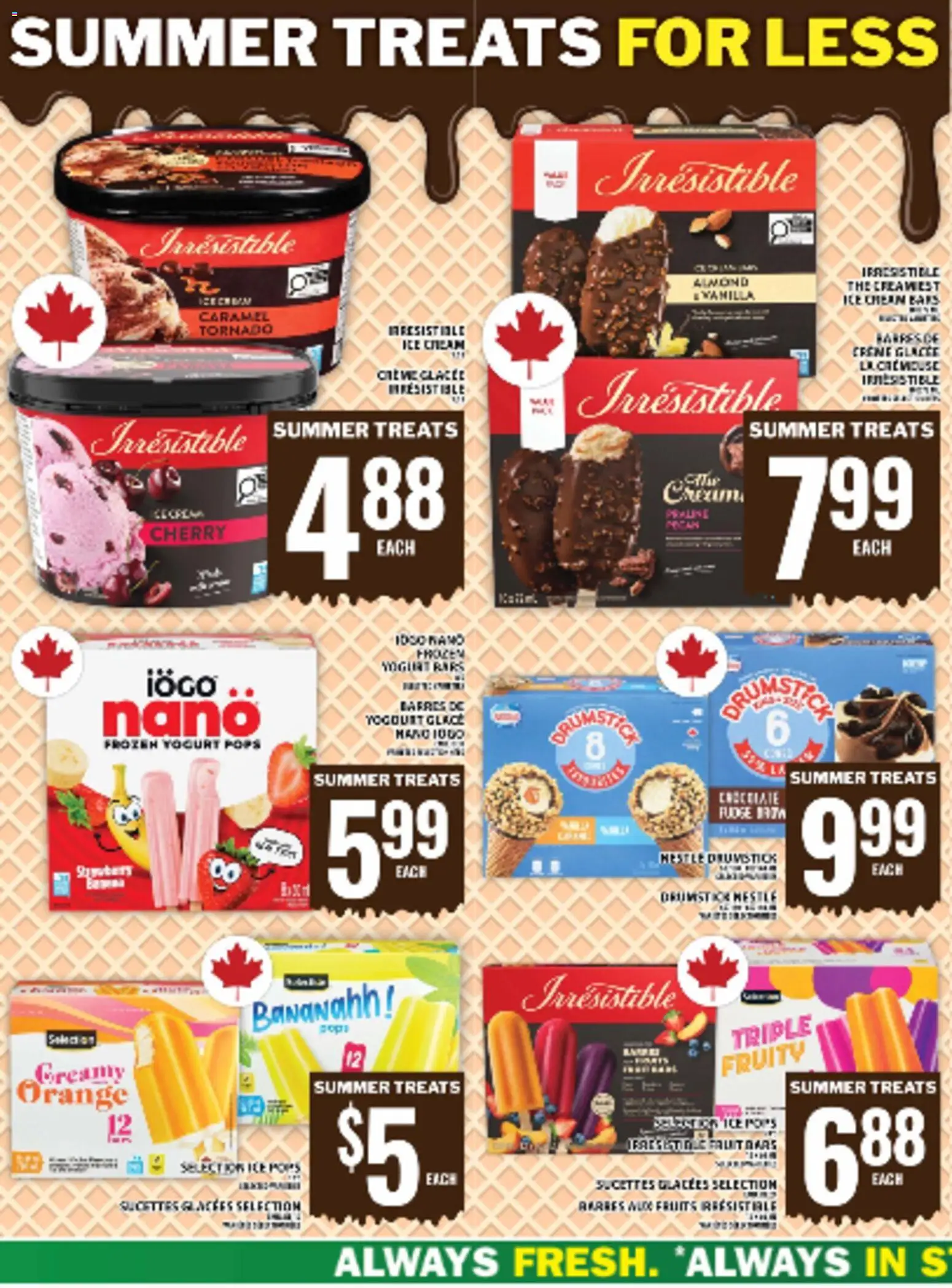 Food Basics flyer valid from 11.06.2026 | Page: 31 | Products: Cream, Ice cream, Yogurt