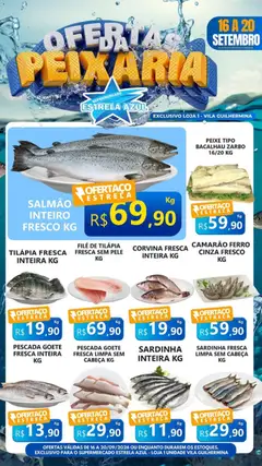 Estrela Azul ofertas Peixaria - Pré-Visualização do folheto da loja Estrela Azul, válido de 16/09/2026