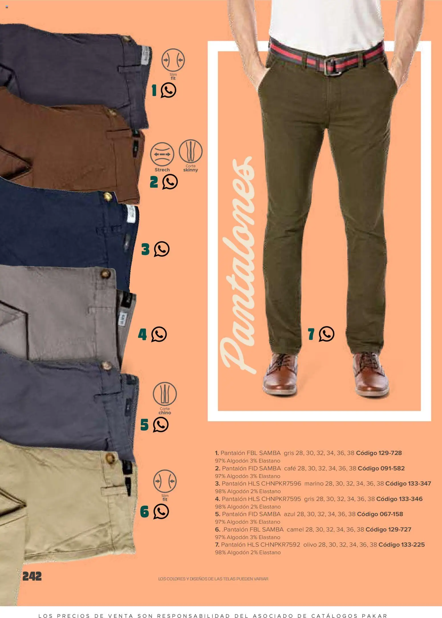 Nuevas ofertas de SC Pakar válidas en toda la República Mexicana desde el 30.01.2026. ¡Encuentra las mejores ofertas en SC Pakar catálogo Ropa! | Página: 242 | Productos: Pantalones, Café, Algodón