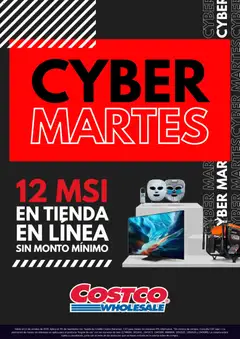 Vista previa de Costco Cyber Martes, nuevo folleto de la tienda, válido en México a partir del 13/10/2026