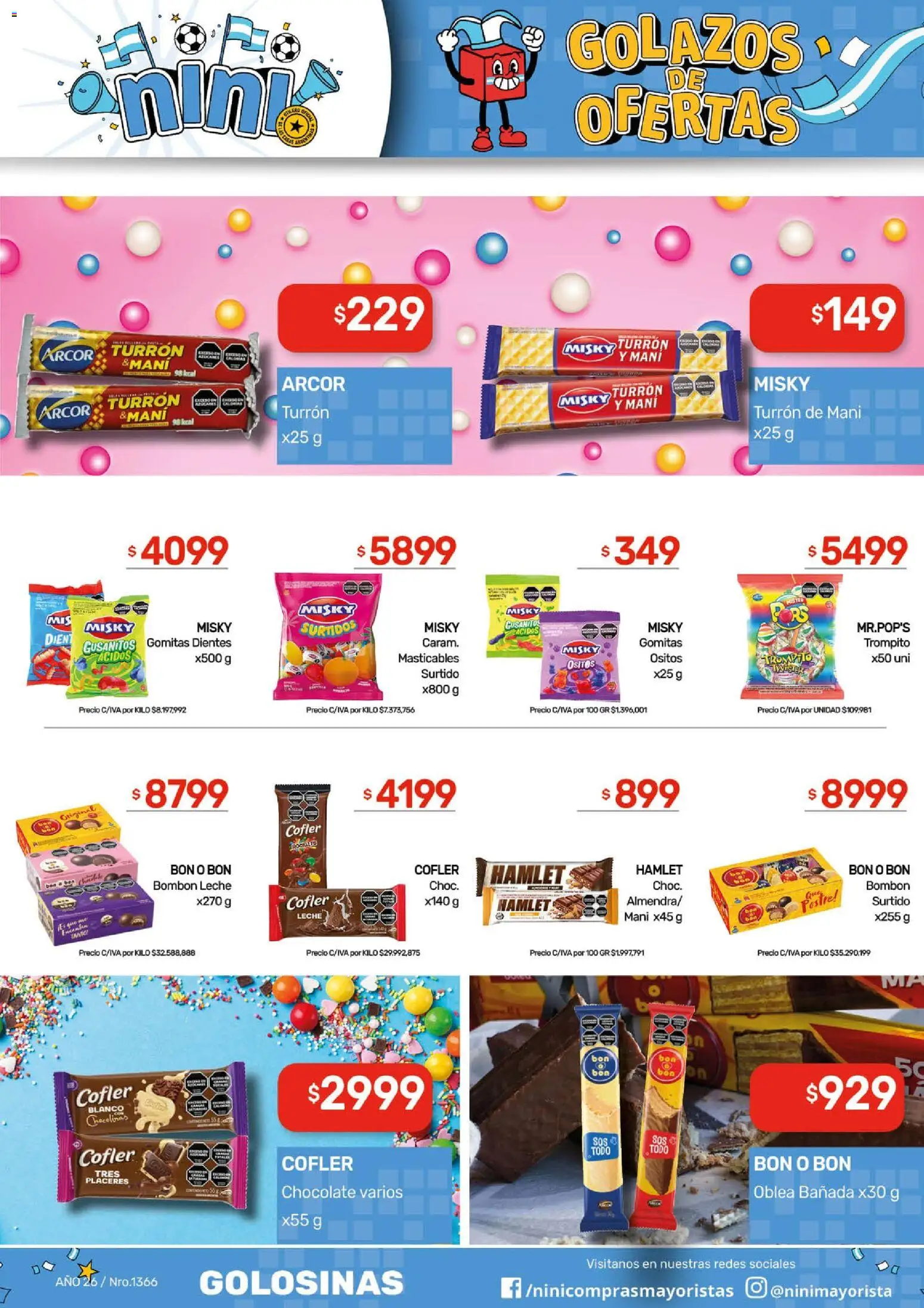 NINI Mayorista ofertas │ válido desde el 29/06/2026 | Página: 31 | Productos: Gomitas, Mani, Chocolate, Turrón