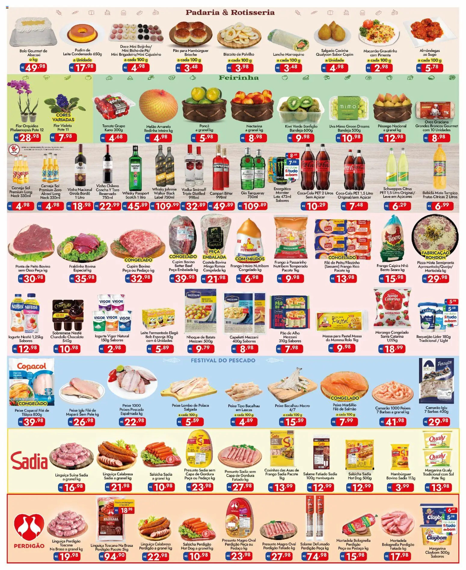 Supermercados Rondon Folheto - válido de 06.03.2026 | Página: 2 | Produtos: Lombo, Camarão, Bolo, Margarina