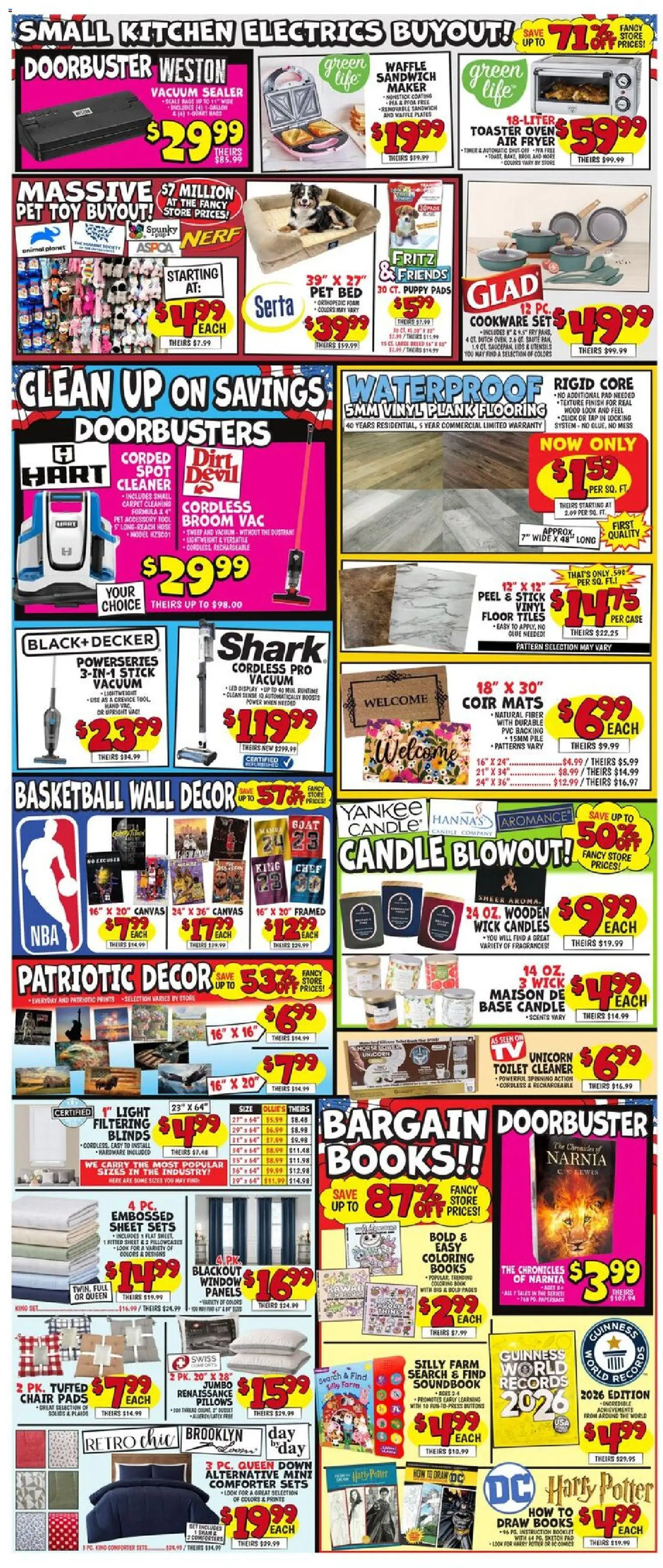 Ollie's Weekly Ad - valid from 20.05.2026 | Page: 2 | Products: Chair, Carpet, Peach, Vacuum Sealer