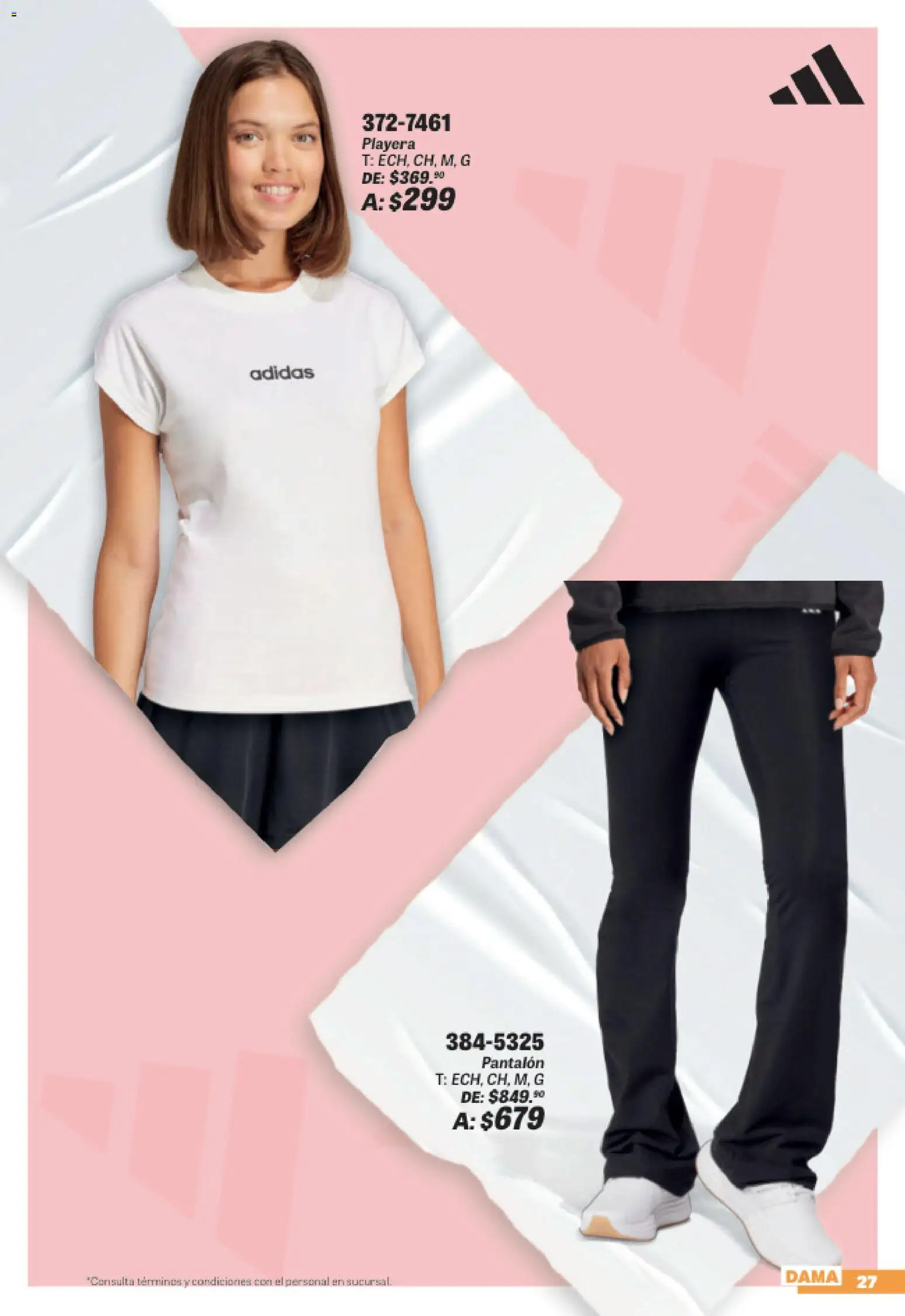 Nuevas ofertas de Andrea válidas en toda la República Mexicana desde el 19/07/2026. ¡Encuentra las mejores ofertas en Andrea catálogo Sports Week! | Página: 27 | Productos: Playera