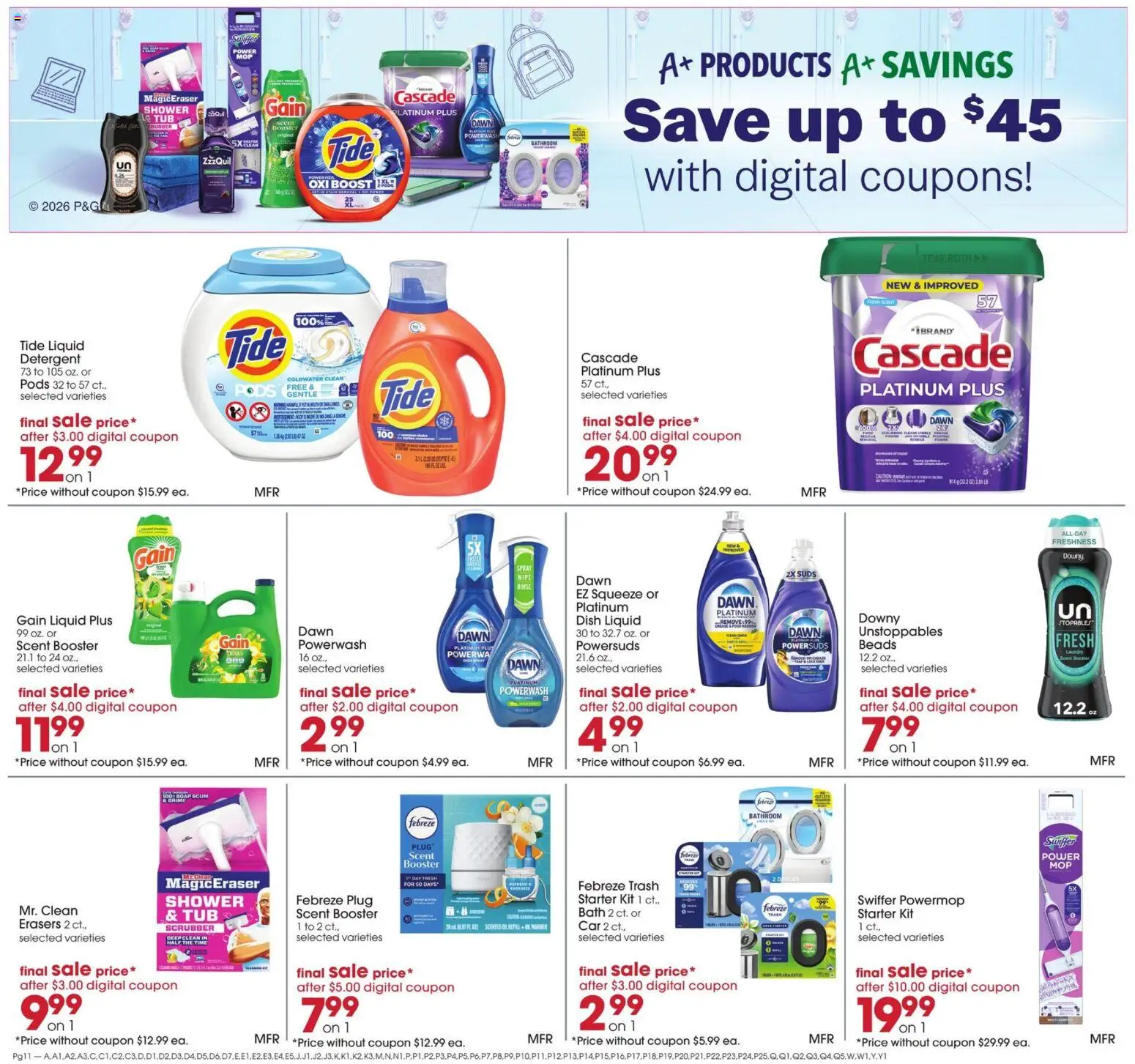 Giant Eagle Weekly Ad - valid from 08/13/2026 | Page: 9 | Products: Shower, Soap, Detergent, Starter