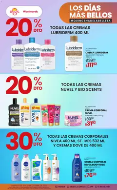 Vista previa de Del Sol y Woolworth catálogo Los días más bellos - Quincena Belleza, nuevo folleto de la tienda, válido en México a partir del 01/10/2026 | Página: 15 | Productos: Avena, Serum, Uva, Body