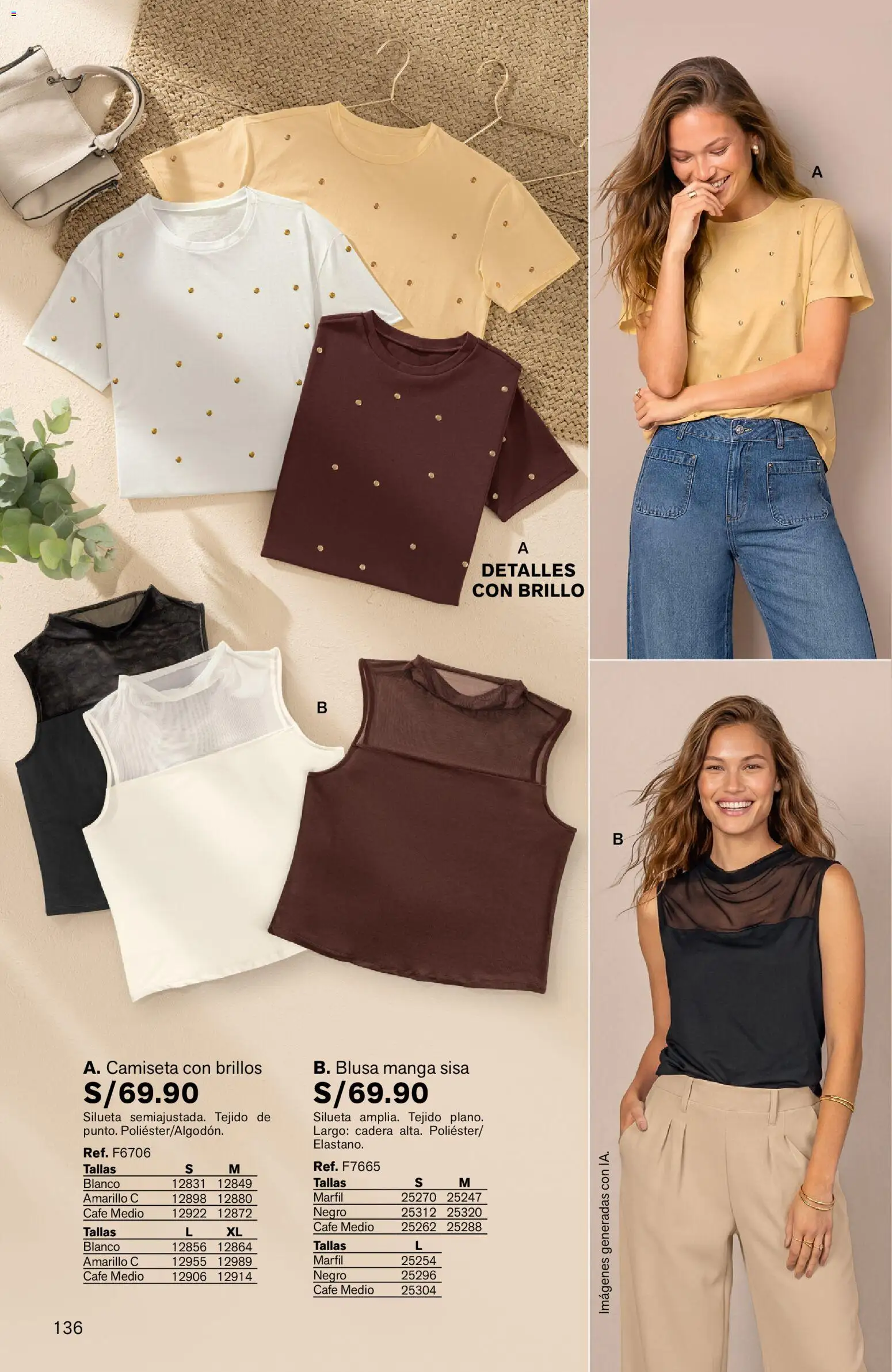 Catálogo Leonisa válido desde 25/06/2026 | Página: 136 | Productos: Café, Blusa