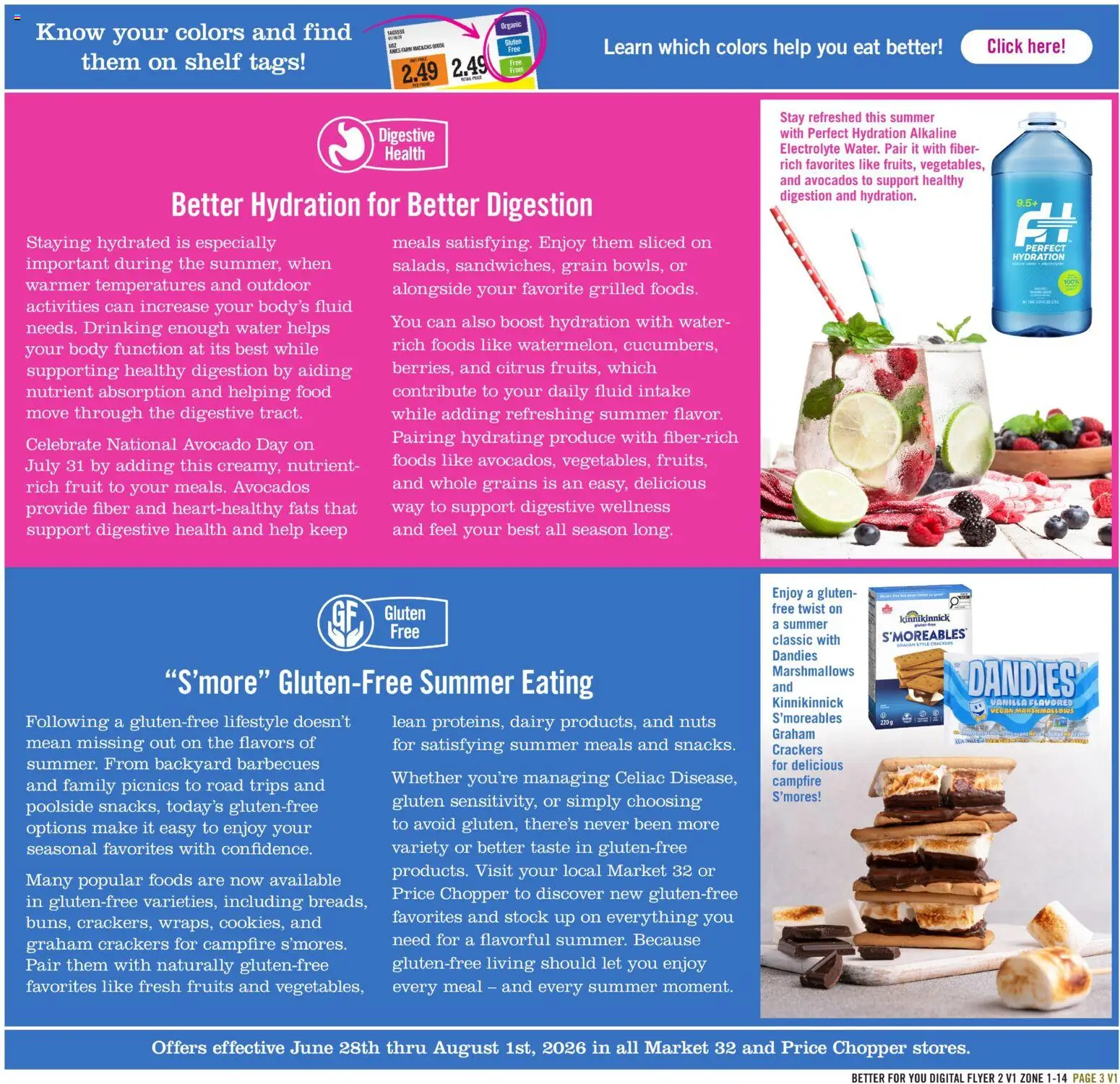 Price Chopper Better For You July - valid from 07/01/2026 | Page: 3 | Products: Shelf, Nuts, Avocado, Water
