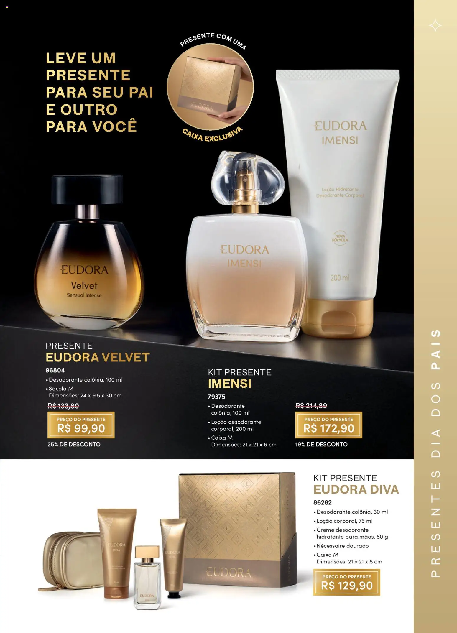 Eudora Folheto - válido de 15/07/2026 | Página: 84 | Produtos: Desodorante, Necessaire, Caixa, Creme