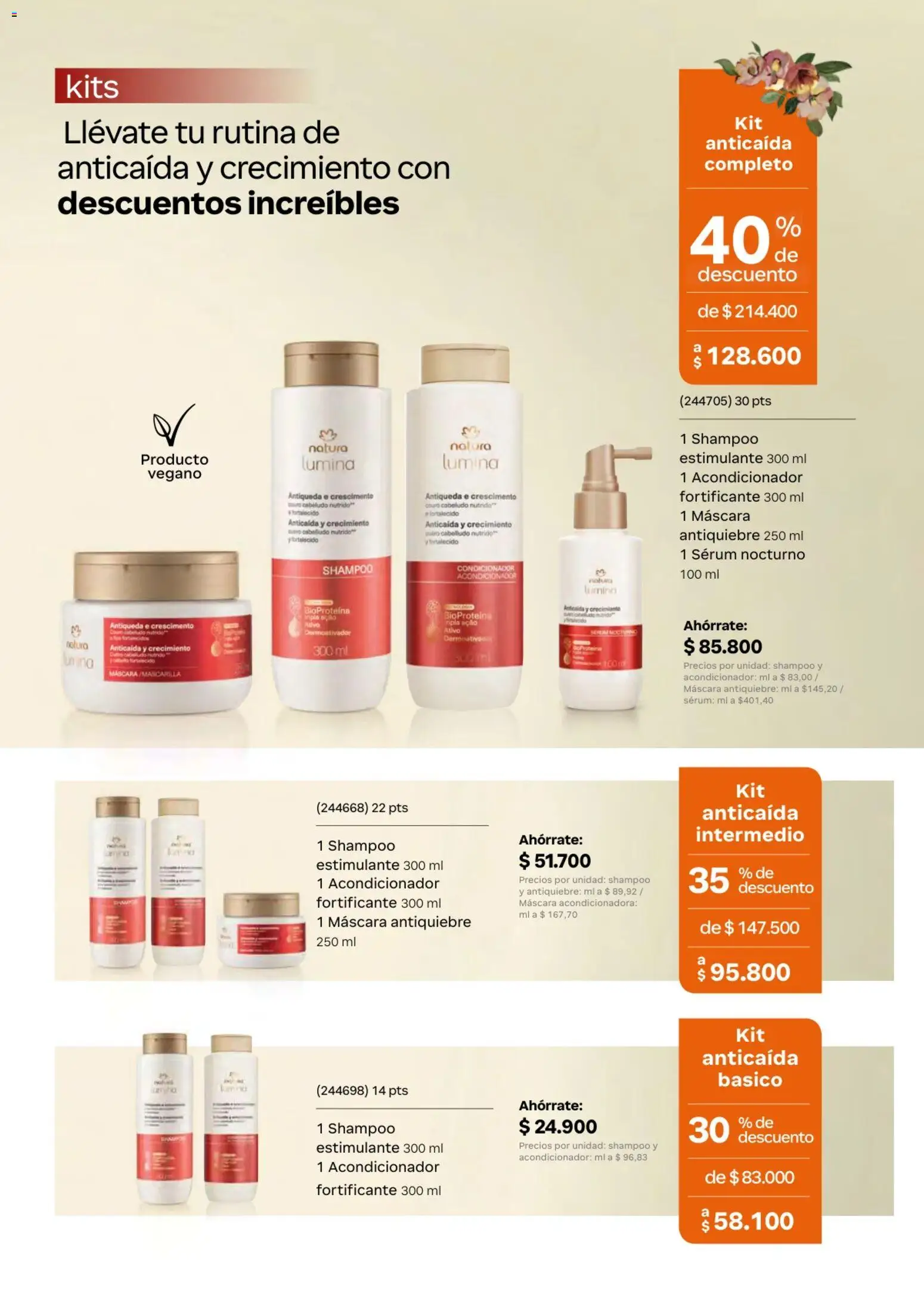 Natura revista - valida desde el 01.04.2026 | Página: 146 | Productos: Serum, Shampoo, Máscara, Acondicionador