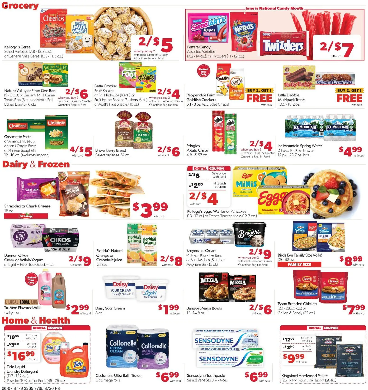Family Fare Weekly Ad - NE - valid from 07.06.2026 | Page: 3 | Products: Powder, Juice, Water, Oven