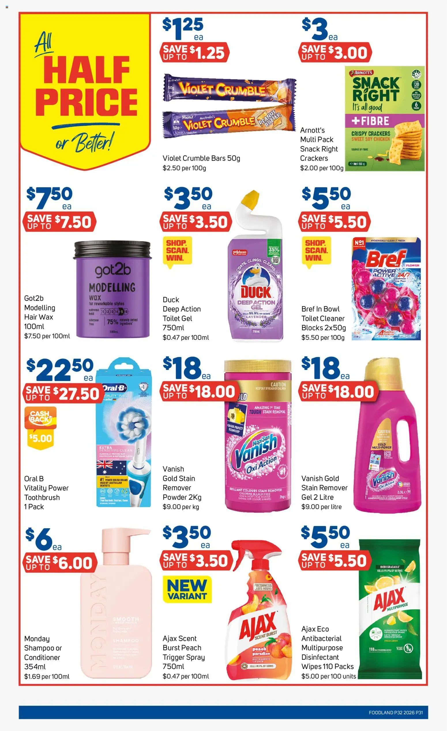 Foodland catalogue - valid from 05/08/2026 | Page: 31 | Products: Toilet, Brush, Duck, Chicken