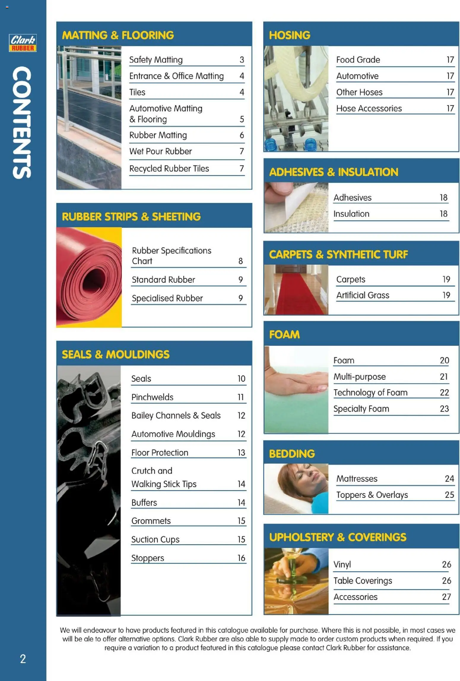 Clark Rubber Catalogue - Page 2 of 28