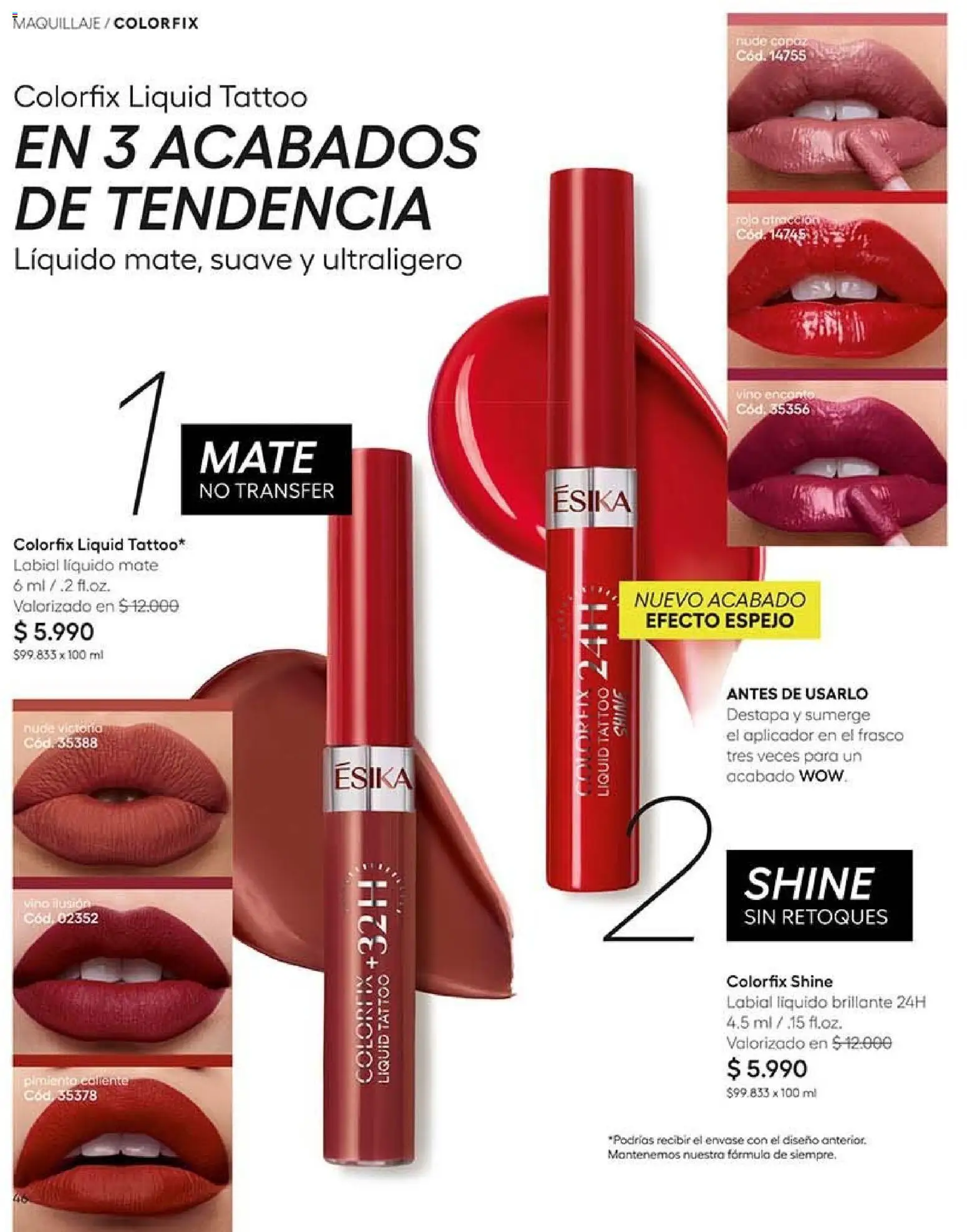 Catálogo Ésika Campaña 16 │ válido desde el 28.09.2026 | Página: 50 | Productos: Frasco, Pimiento, Mate, Vino