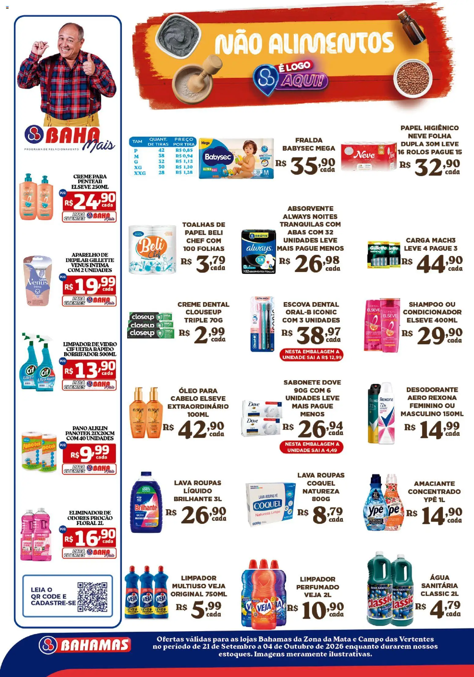 Bahamas Supermercados Folheto - válido de 21/09/2026 | Página: 10 | Produtos: Shampoo, Óleo, Alimentos, Água