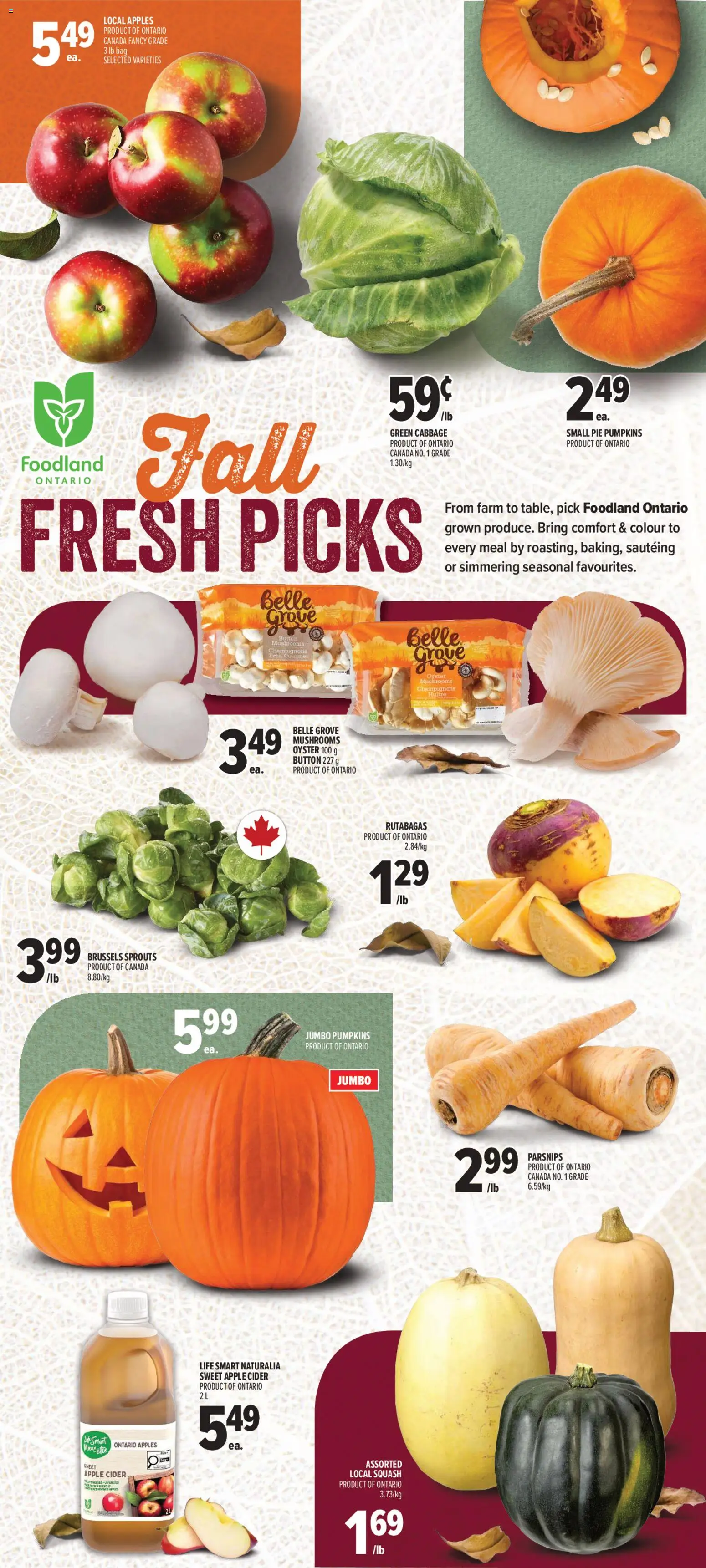 Metro flyer valid from Sep 24, 2026 | Page: 4 | Products: Bag, Mushrooms, Cider, Apples